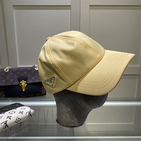 prada cap beige|Beige Canvas Baseball Cap .